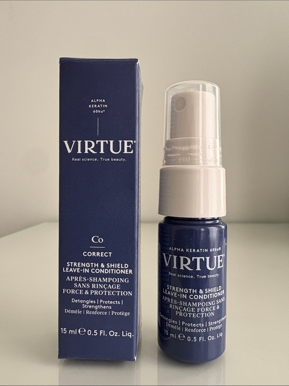 $4💕 VIRTUE Strength & Shield Leave-In Conditioner with Heat Protectant